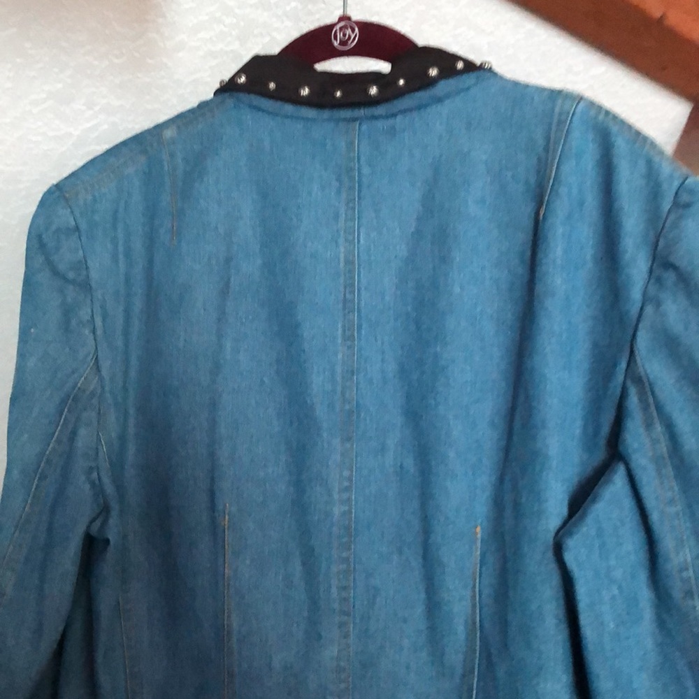 EUC Vintage 90s Hairston Roberson ROPA denim jacket blazer rodeo NFR rockies 12 - Picture 10 of 13
